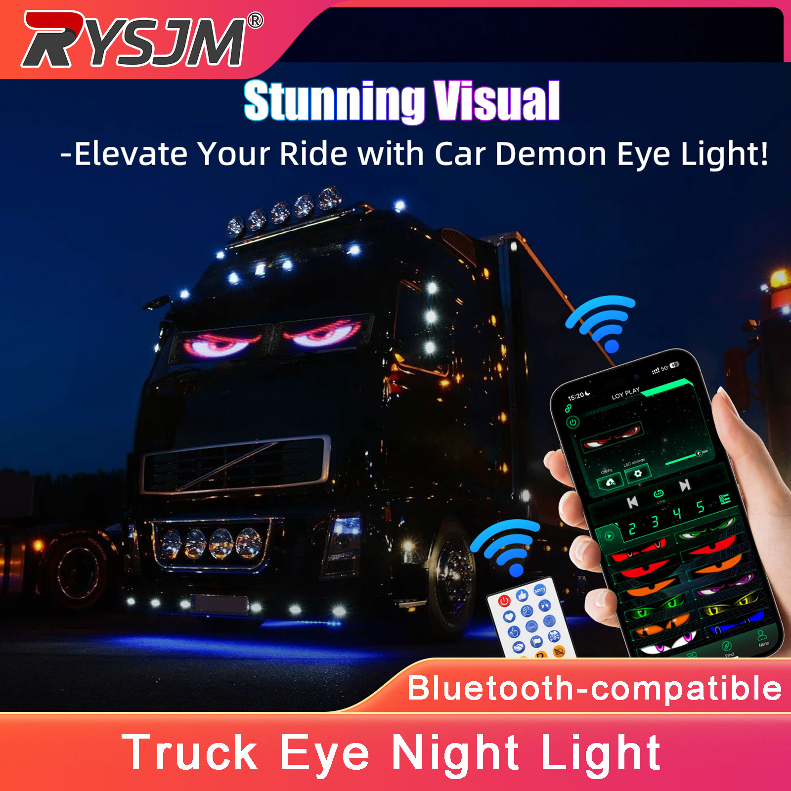 Car Led Light - 자동차 트럭 앞유리용 LED 데빌아이 라이트,