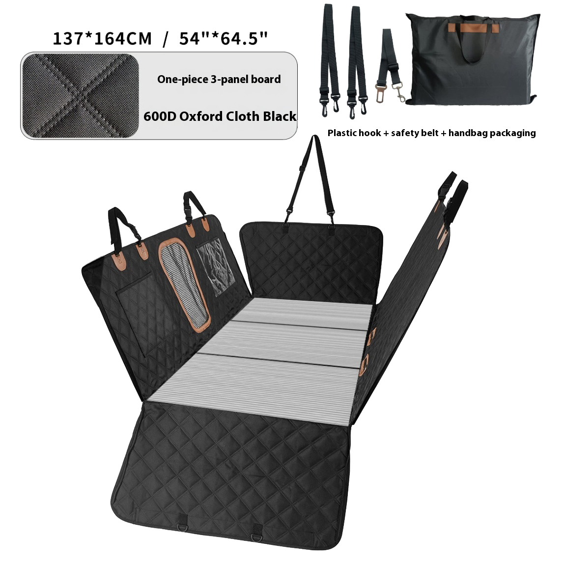Car Seat Cover - 3단 분리형 솔리드 카시트 확장형 강아지
