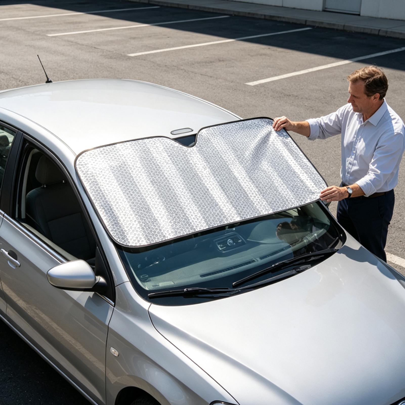 접이식 흡착식 차량 앞유리 차양막, SUV, 전기차,  - Windshield Sun Shade 리뷰 및 가격