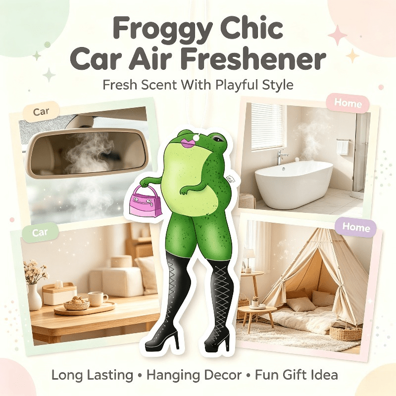 자동차 방향제 스타일리시한 개구리 캐릭터 향기 카드,  - Car Air Freshener 리뷰 및 가격